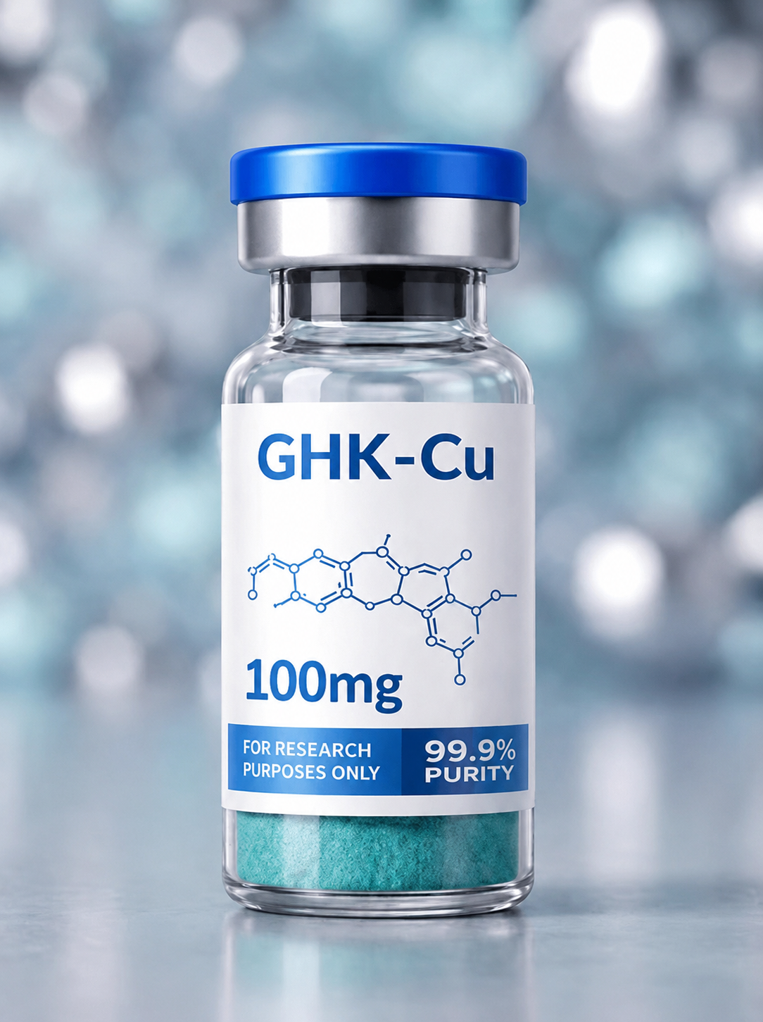 GHK-Cu Copper Peptide Lyophilized Vial 100mg