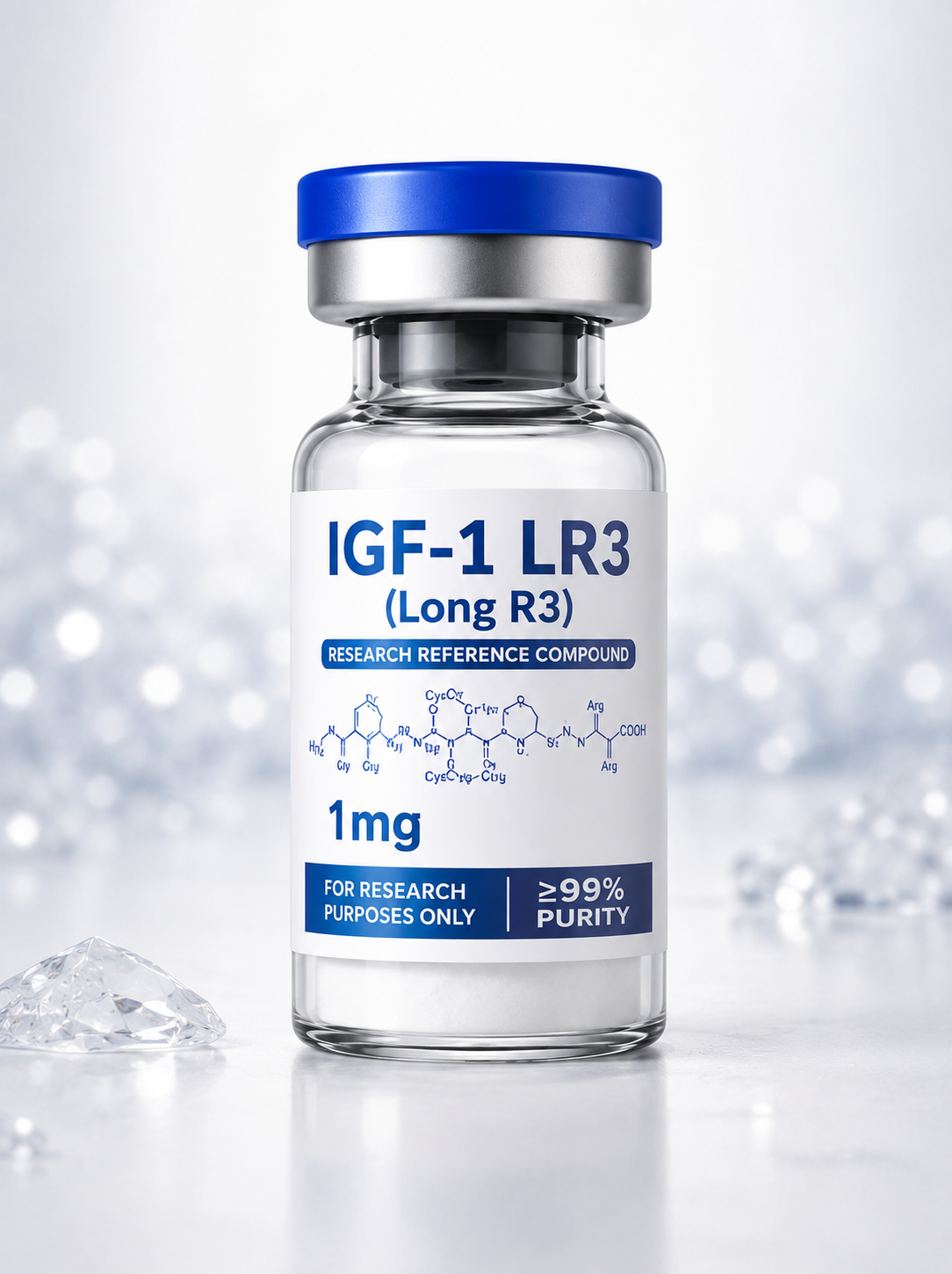 IGF-1 LR3 Lyophilized Peptide Vial 1mg